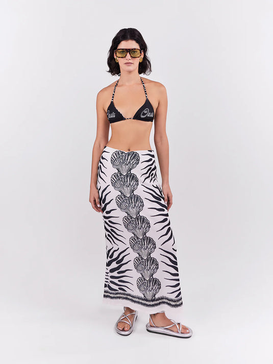 Midi Skirt Oasis Negro