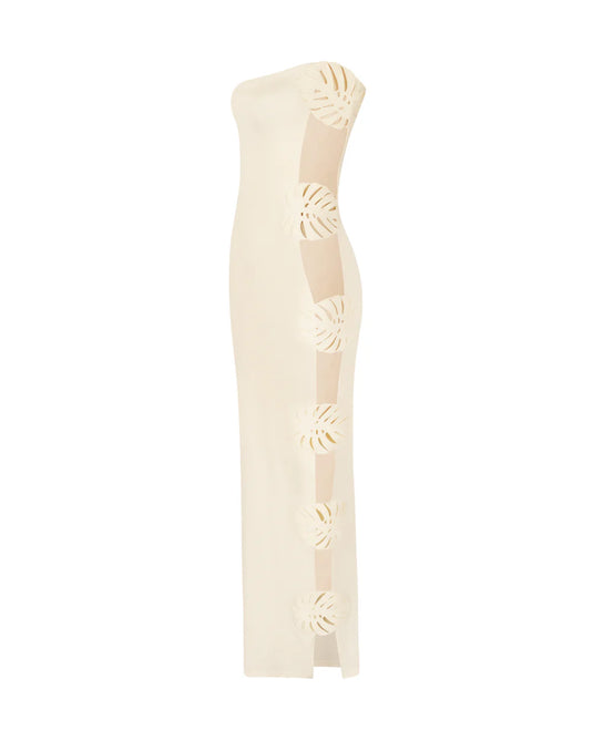 Hoja Rota Dress White