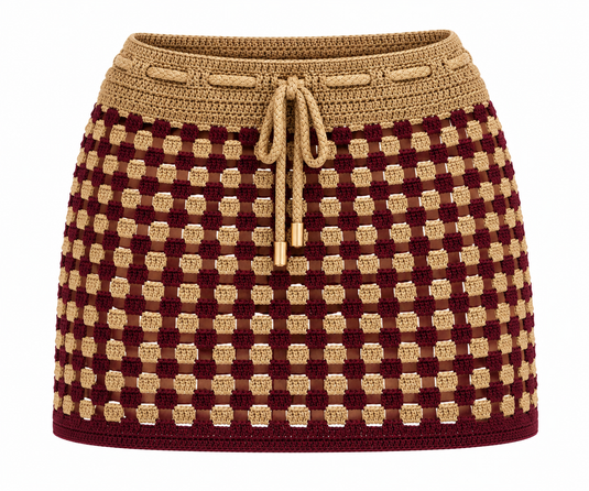Skirt Burgundy Gold