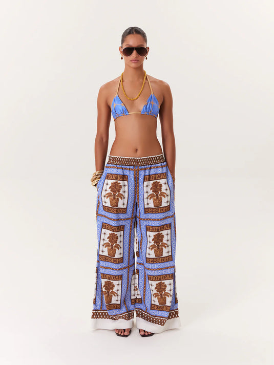 Pant Tropical Azul