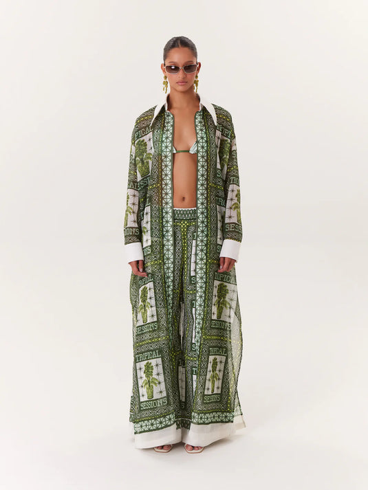 Kimono Tropical Verde
