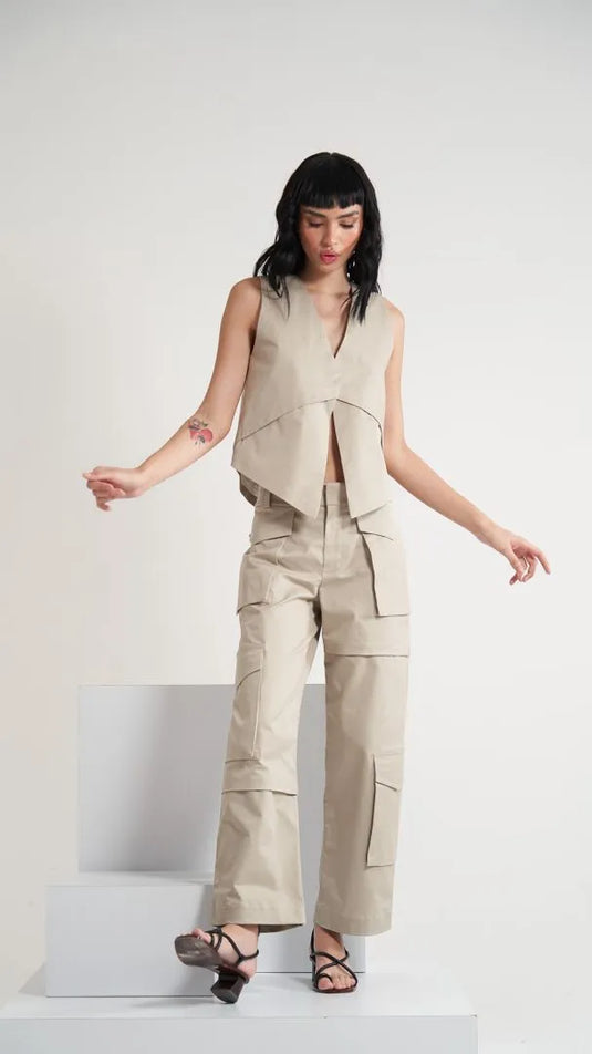 Muro Cargo Pant Greige