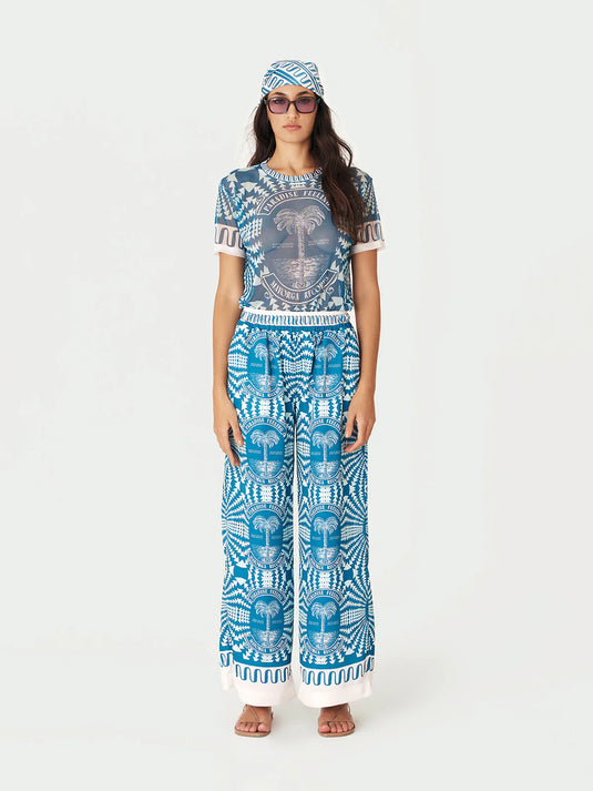 Mesh Top Paradise Azul