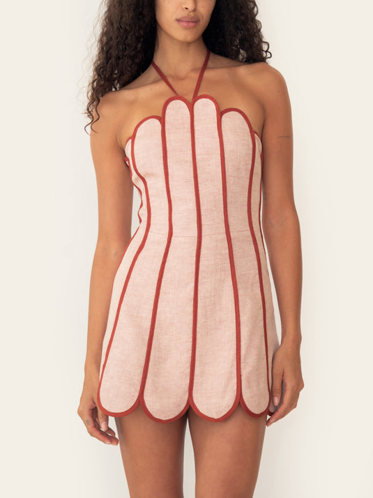 Lenny Dress Apricot Orange AZULU