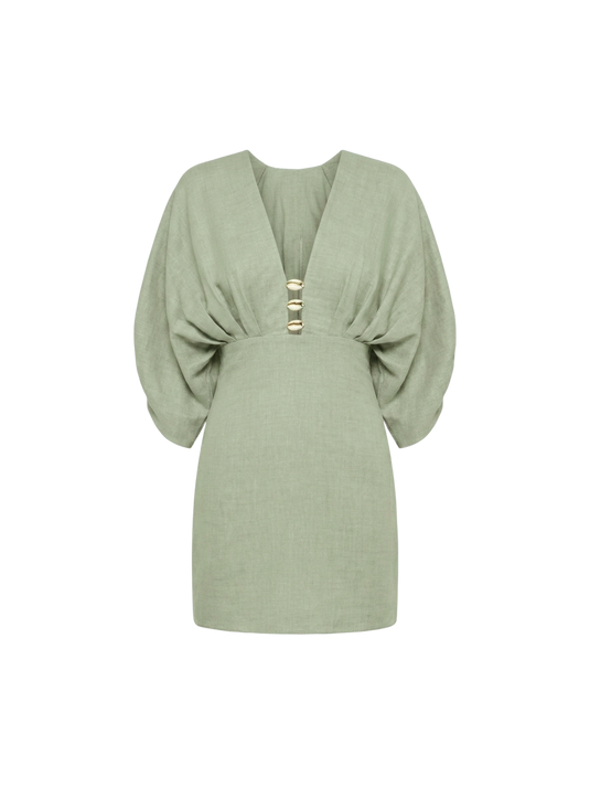 Abella Dress Seafoam Green AZULU